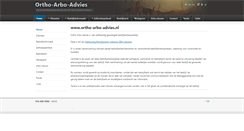 Desktop Screenshot of ortho-arbo-advies.nl